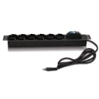 ITEM - IT220680 BARRA AL. 6 P. BIPASSO/SCHUKO+INT. MAGNE