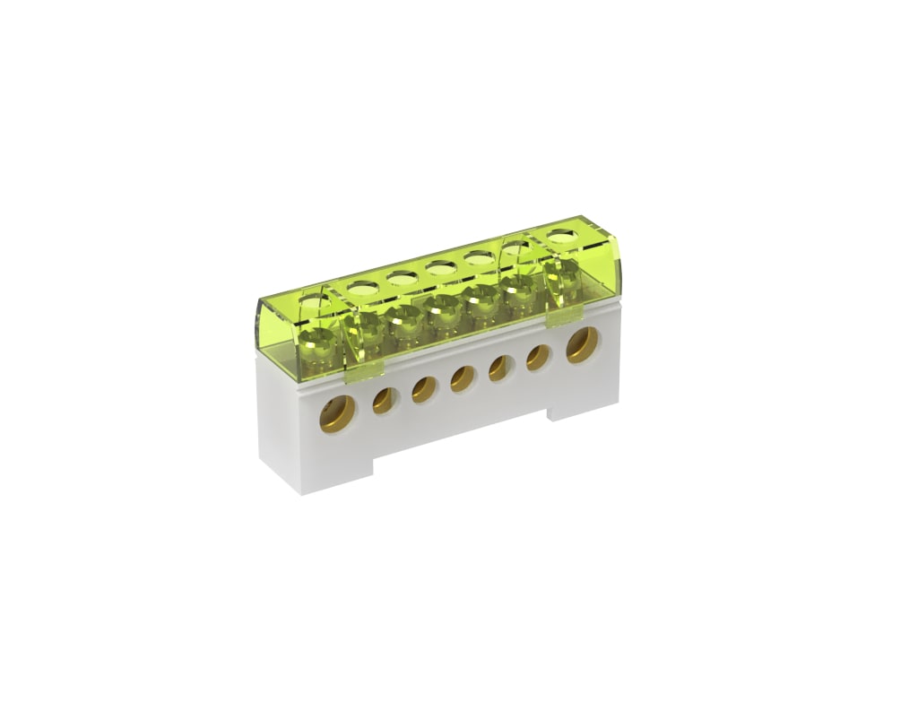 TEKNOMEGA SRL - TKGITB1000 MORSETTIERA UNIP.ISOLATA 80A 7 FORI GRIG