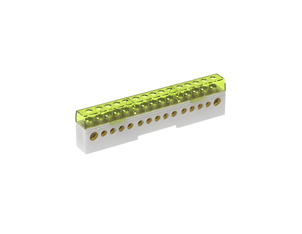 TEKNOMEGA SRL - TKGITB1010 MORSETTIERA UNIP.ISOLATA 80A 15 FORI GRI