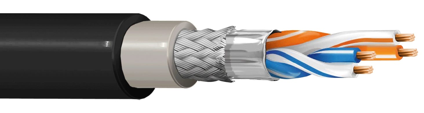 ITC INDUSTRIA TECNIC - ITC24S7DPNM100 2 X 2 AWG 24 FLEX S(FTP) DG PE MAT.100 F