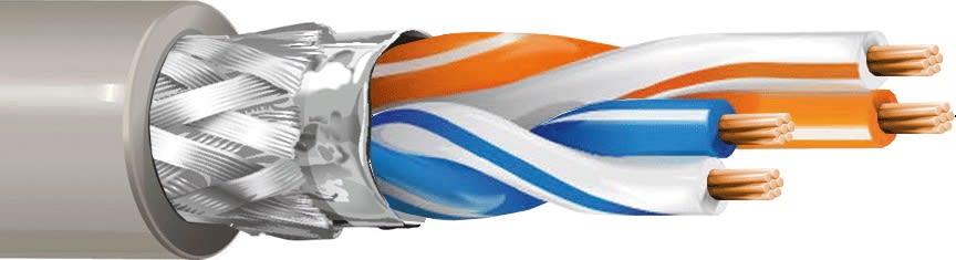 ITC INDUSTRIA TECNIC - ITC24S7YGRB500 2X2 AWG24 FLEX S(FTP) MBUS GRIGIO B500 E