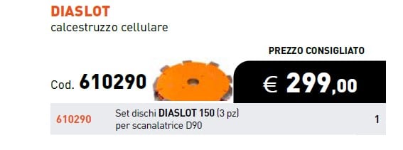 ELEMATIC SPIT - ITP610290 DISCO DIASLOT 150