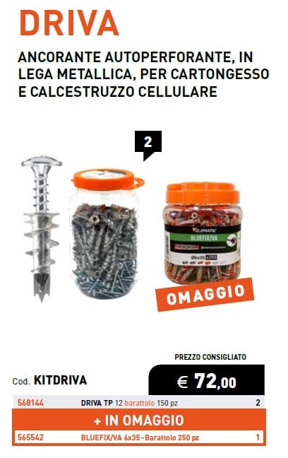 ELEMATIC SPIT - ITPKITDRIVA KIT DRIVA TP + OMAGGIO