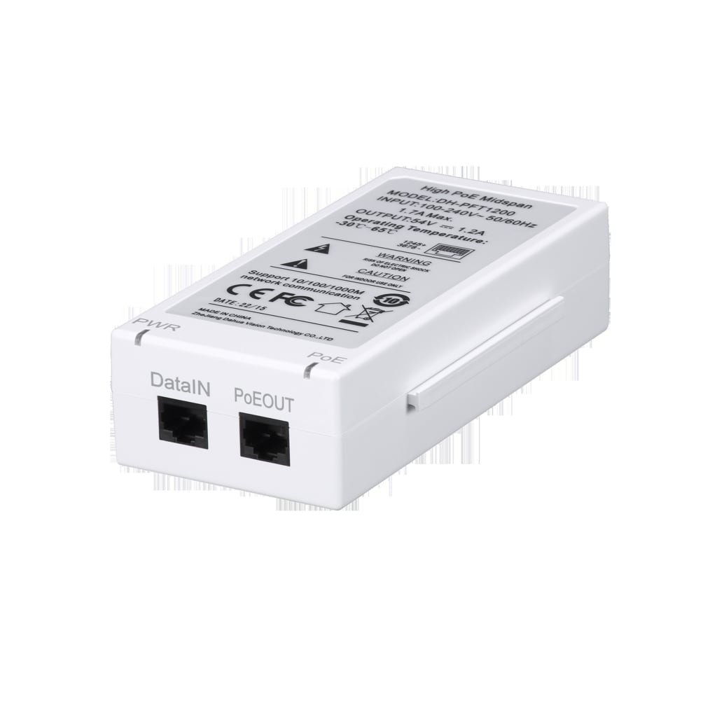 DAHUA TECHNOLOGY - DUHM-0000448 PFT1200: MIDSPAN POE FINO A 60W