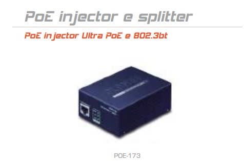 QUBIX SPA - QBX2032944 POE-173 GIGABIT ULTRA POE INJ. 60W
