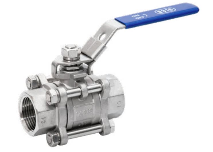 GEBO ITALIA - GEI608-200 VALVOLA A SFERA A 3 PEZZI, PASSAGGIO TOT