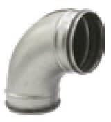 IRSAP - 3IRDLZC90020000 CURVA A 90 IN LAMIERA ZINCATA DN200