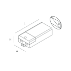 NOVALUX SPA - NOX105924.99 CONTROLLER DIMM.24-48V PUSH-DALI