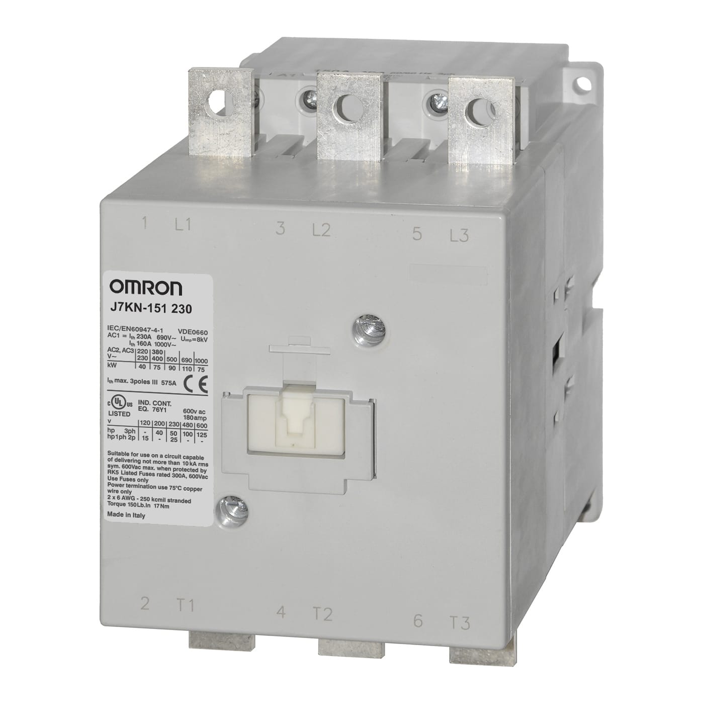 OMRON - OMRJ7KN151230-18352 TELERUTTORE-75KW150A.230V50HZ3POLI