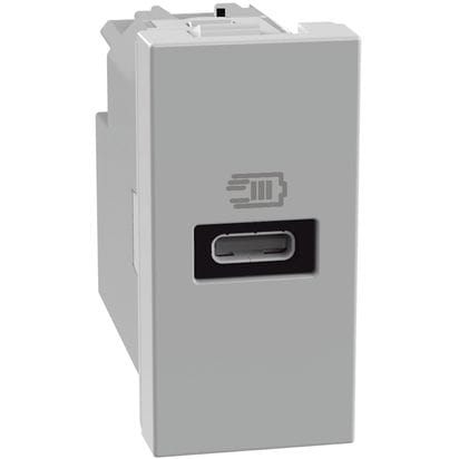 BTICINO - BTIJG4192AC MATIX GO - CARIC. USB A+C 1M GRIGIO 20W