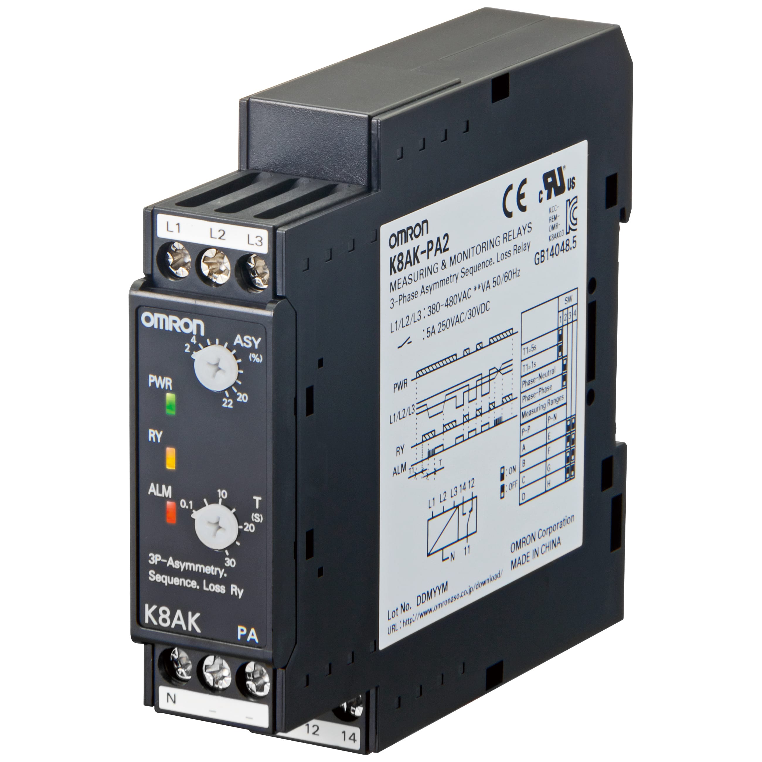 OMRON - OMRK8AKPA2 RELE-CONTR3FAS220480VSEQFAS.MANCFASASIMF