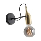 ROSSINI - RSSKAR002NOTS APPLIQUE NERO/OTTONE SATINATO E27 IP20
