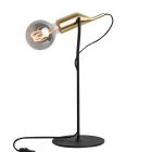 ROSSINI - RSSKAR003NOTS LAMPADA DA TAVOLO NERO/OTTONE SPAZZOLATO