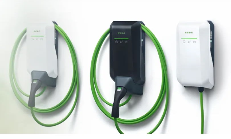 KEBA ENERGY AUTOMATI - KEA139.327 P40WHITE 22KW-3PHASE CABLE6M BLE-WL