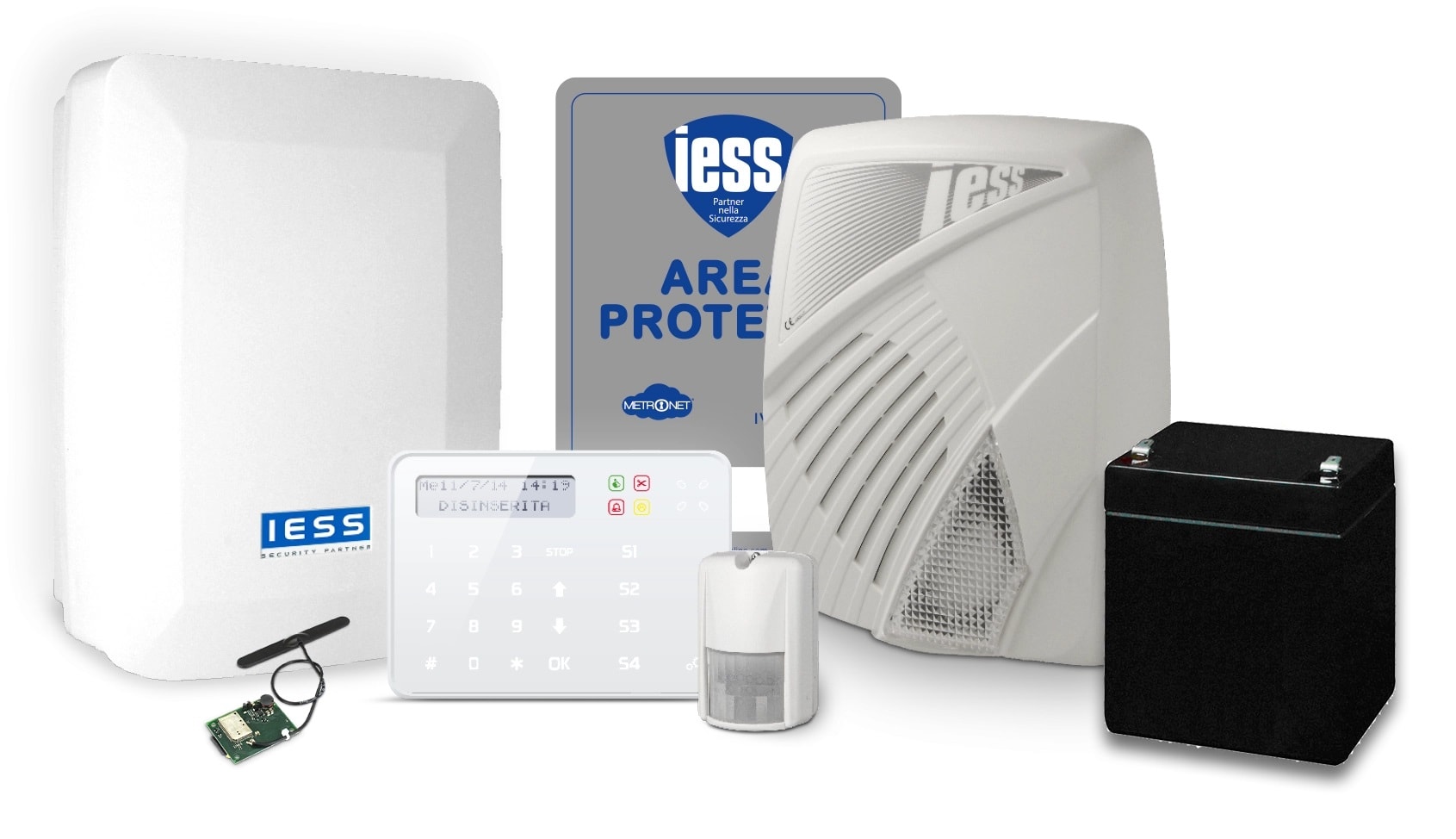 IESS SRL - EAAKIT3401G KIT F24S CABLATO + SIRENA SEI300FB