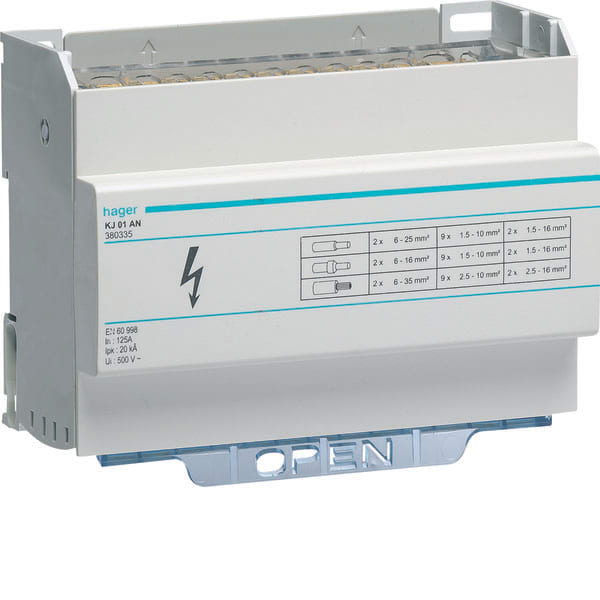 HAGER - HAGKJ01AN RIPARTITORE MOD MOBILE 2X125A S.QUADRO