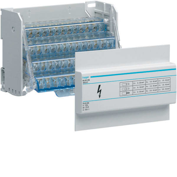 HAGER - HAGKJ01CN RIPARTITORE MOD MOBILE 4X125A S.QUADRO