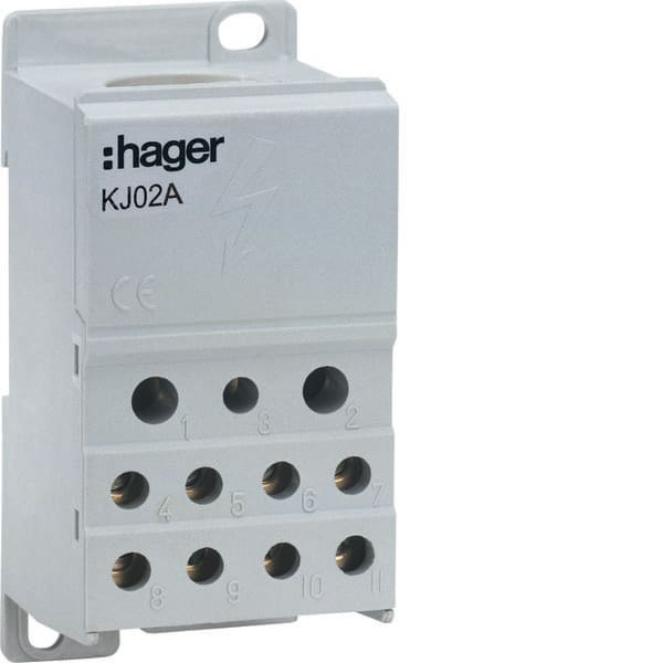 HAGER - HAGKJ02A BLOCCHI DISTRIBUZ. 250A S.QUADRO