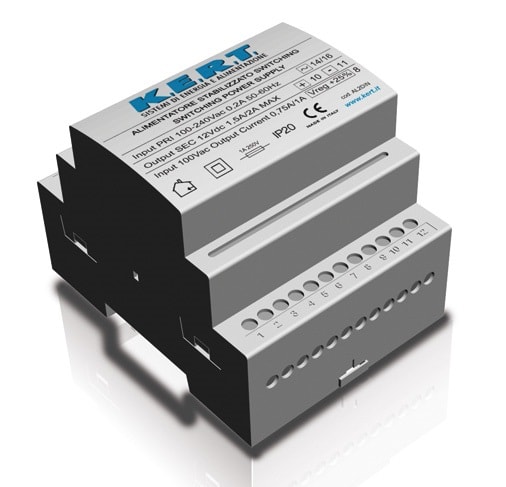 K.E.R.T. SRL - KRTKAL1202DIN ALIMENTATORE SW DIN100240VAC 12VDC 2,5A