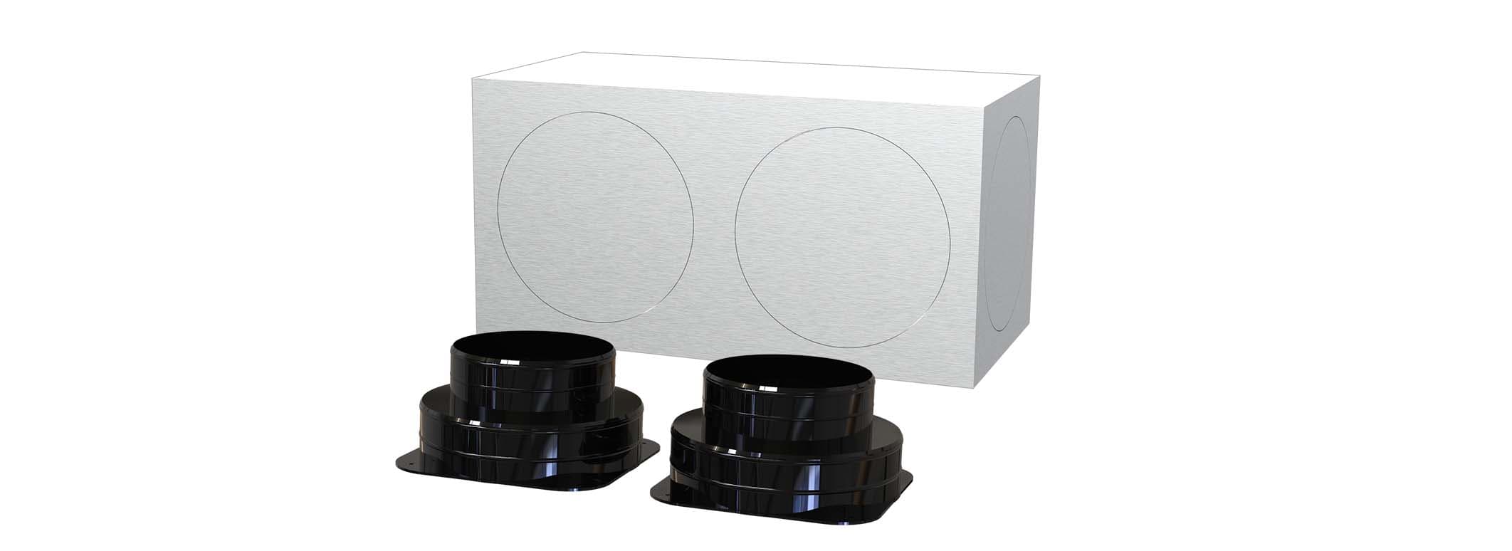 TECNOSYSTEMI SPA SOC - TNSPWD301238 KIT SVELTO 2 ZONE D150 PLENUM IN LAMIER