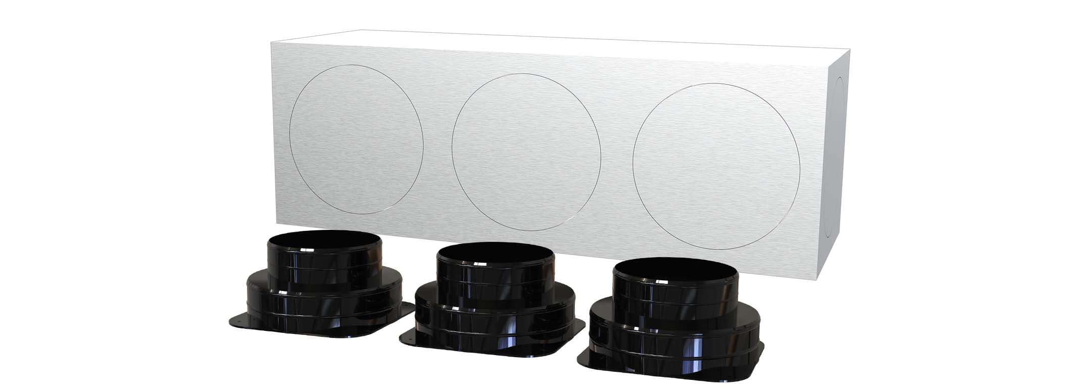 TECNOSYSTEMI SPA SOC - TNSPWD300418 KIT SVELTO 3 ZONE D150 PLENUM IN LAMIER