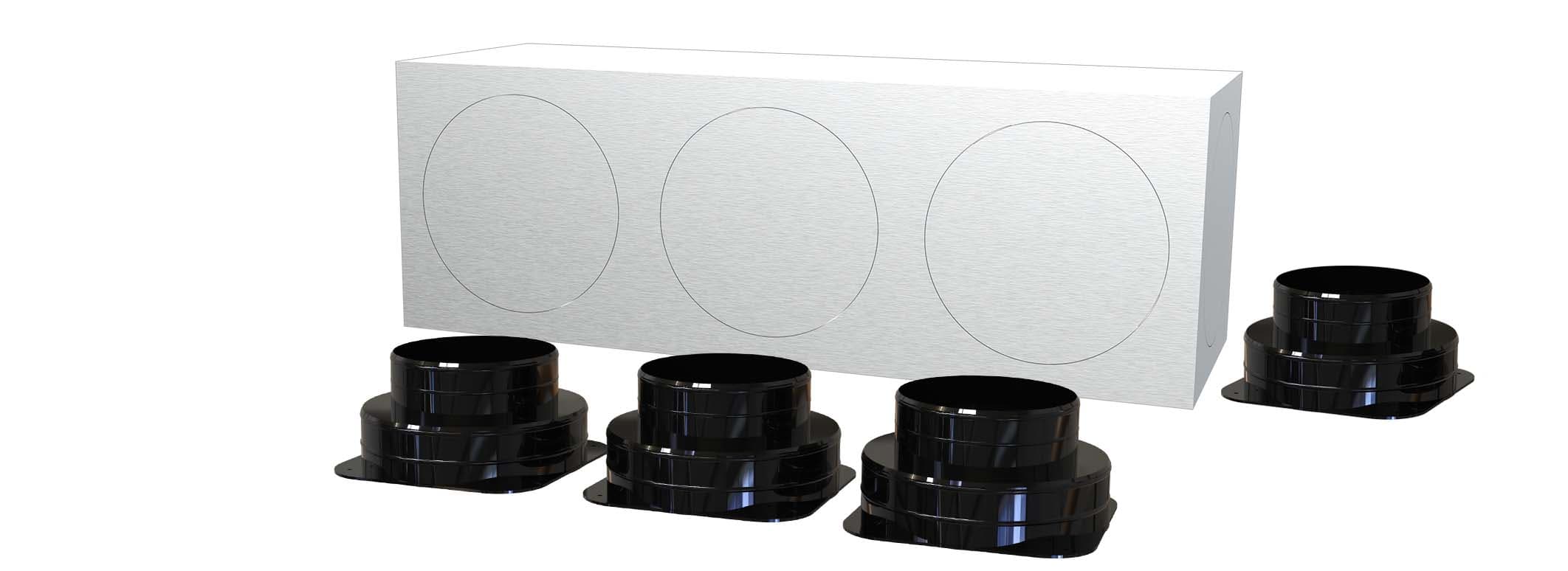 TECNOSYSTEMI SPA SOC - TNSPWD301342 KIT SVELTO 4 ZONE D150 PLENUM IN LAMIER