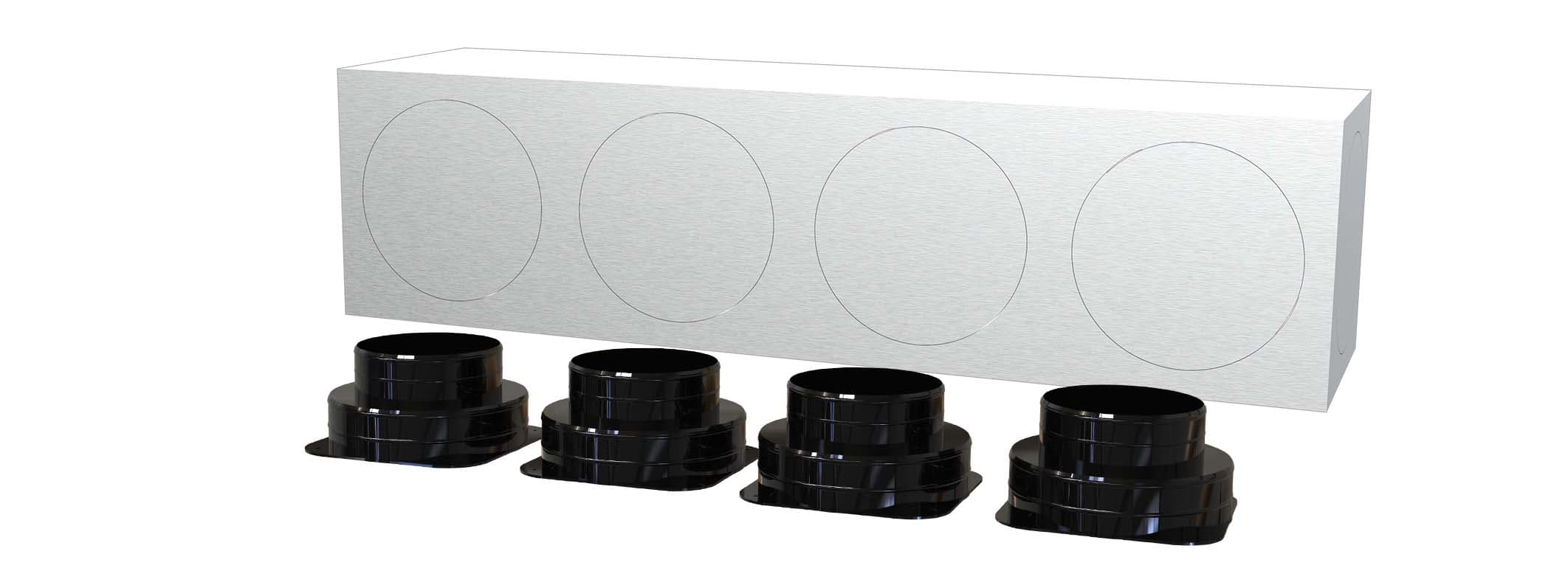 TECNOSYSTEMI SPA SOC - TNS11166324 KIT SVELTO 4 ZONE D150 PLENUM IN LAMIER