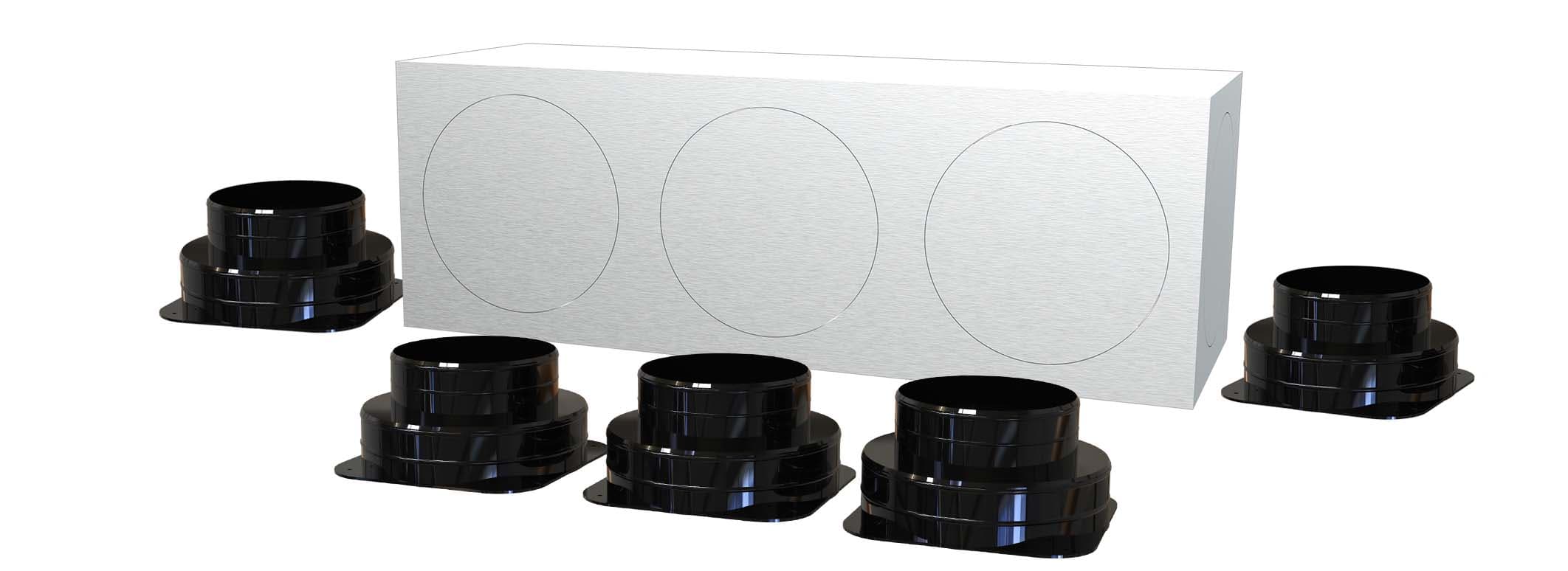 TECNOSYSTEMI SPA SOC - TNSPWD301068 KIT SVELTO 5 ZONE D200 PLENUM IN LAMIER