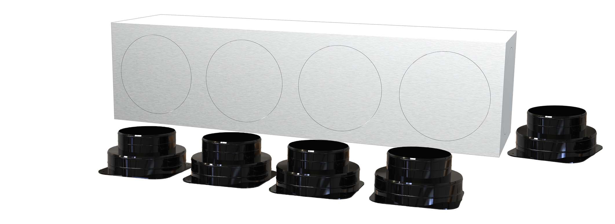 TECNOSYSTEMI SPA SOC - TNS11166125 KIT SVELTO 5 ZONE D150 PLENUM IN LAMIER