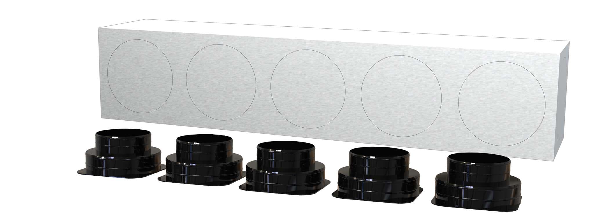 TECNOSYSTEMI SPA SOC - TNSPWD300488 KIT SVELTO 5 ZONE D150 PLENUM IN LAMIER