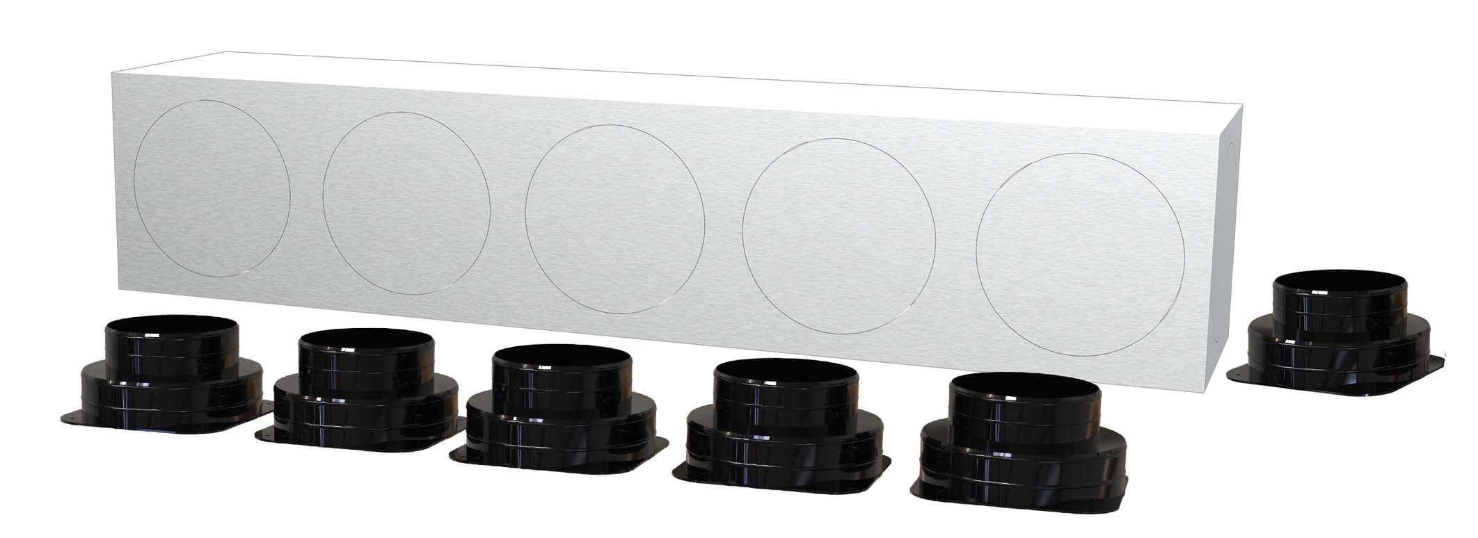 TECNOSYSTEMI SPA SOC - TNSPWD300538 KIT SVELTO 6 ZONE D150 PLENUM IN LAMIER