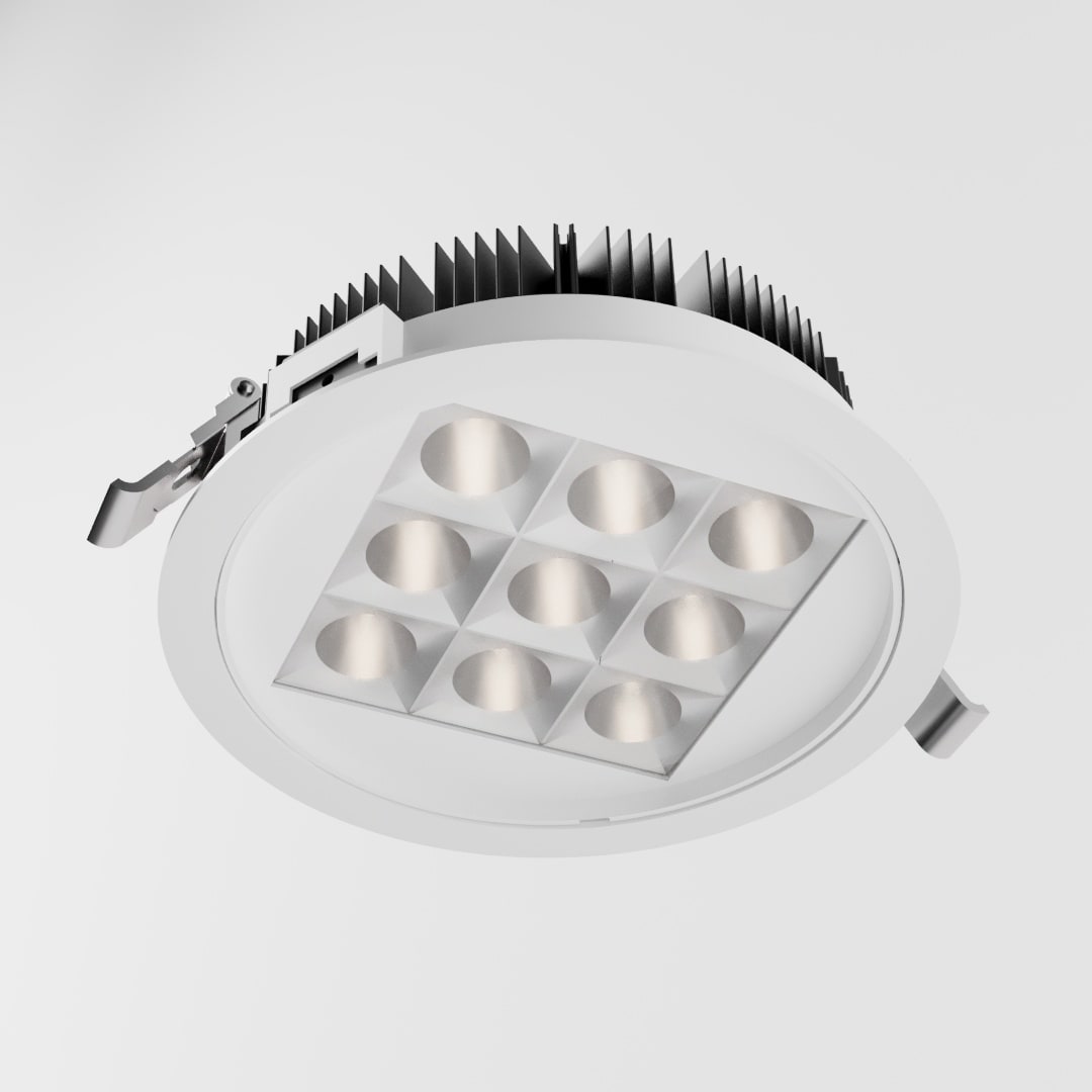 SIDE SPA - SDEKT5845LBC75 RULED T20 9 LED DIAM.190MM 34W 3397LM 30