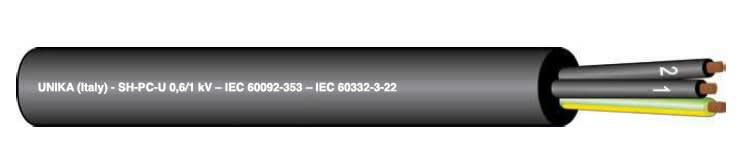 KU DISTRIBUTION SRL - KUDN203BGB CAVO NAVALE SH-PC-U 3G6 MMQ UNEL S2 NERO