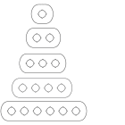 ABB SPA - ABBKV 719 6 MA6-1003 TARGHETTA 3 FORI ALLUMINIO