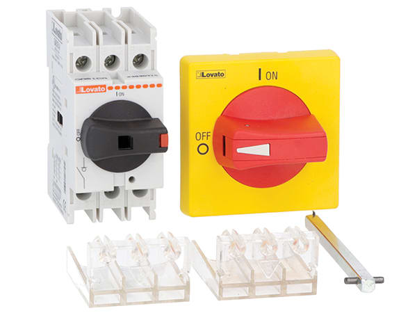 LOVATO - LOVGA040AK30063T4 SEZ. 4P 40A+ASTA 300MM+MANIG.+COPRITER.