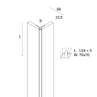 NOVALUX SRL - NOX1018A8.99 L-09: CORNER LINEARE OPALE 2M