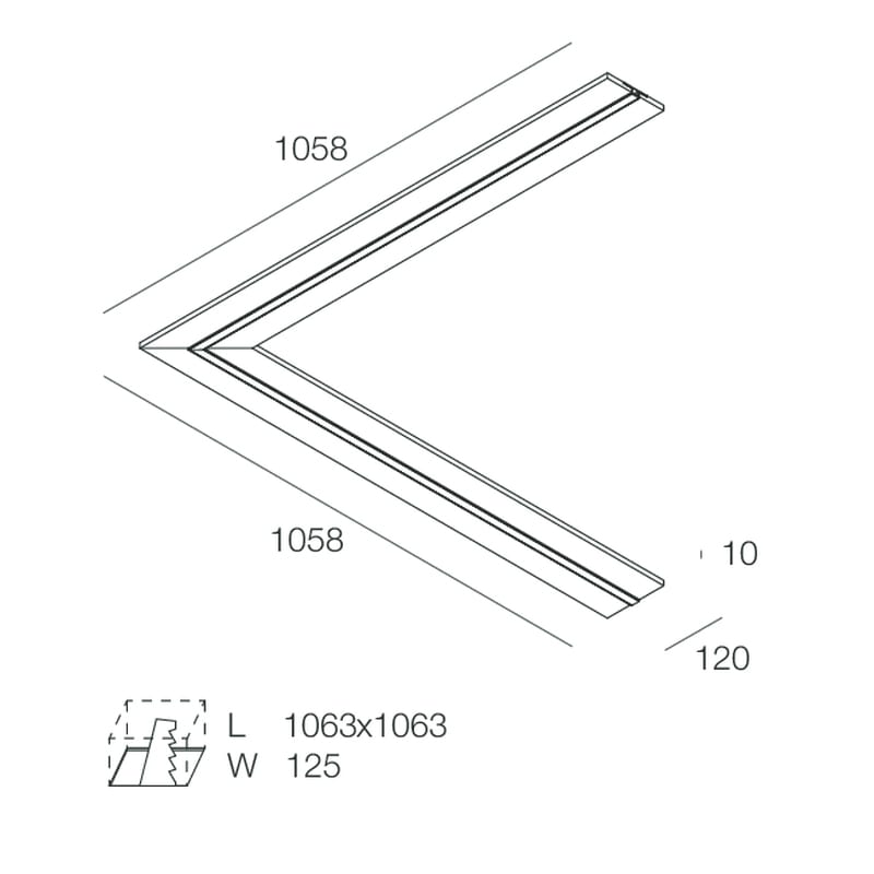 NOVALUX SPA - NOX1018C6.99 L-16 LOW: ANGOLARE OPALE 1+1M 10MM