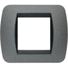 BTICINO - BTIL4802GF LIVING INT - PLACCA 2 POSTI GRAFITE