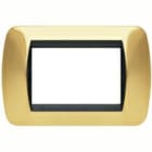 BTICINO - BTIL4803OR LIVING INT - PLACCA 3 POSTI ORO VERO