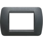 BTICINO - BTIL4803PA LIVING INT.- PLACCA 3P PLASTICA ACCIAIO