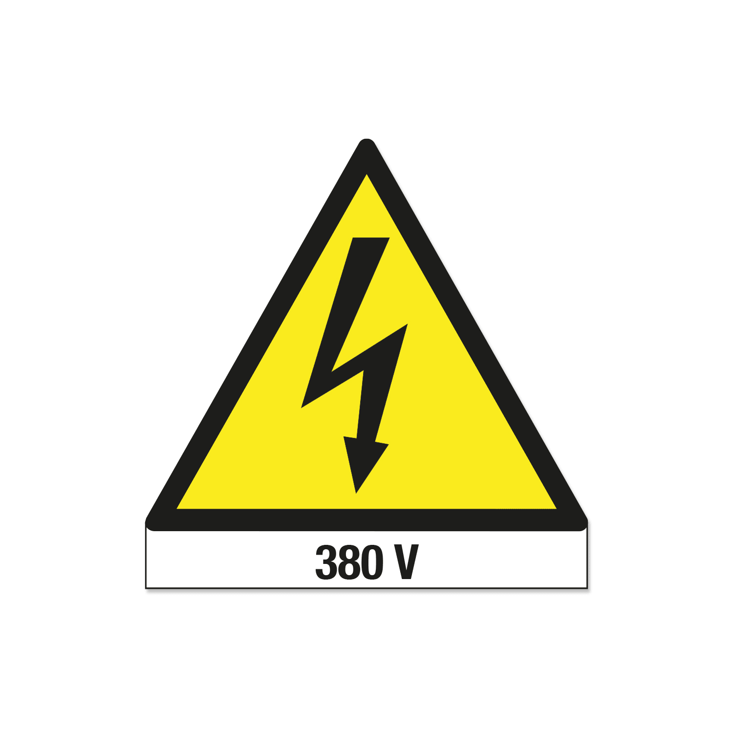 GRAFOPLAST SRL - GRALA11235F1 TRIANG.PERICOLO 380V VINYL AD L=51 20PZ/