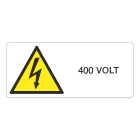 GRAFOPLAST SRL - GRALA13078F1 PERICOLO 400V VINYL AD 280X150 1PZ/FG