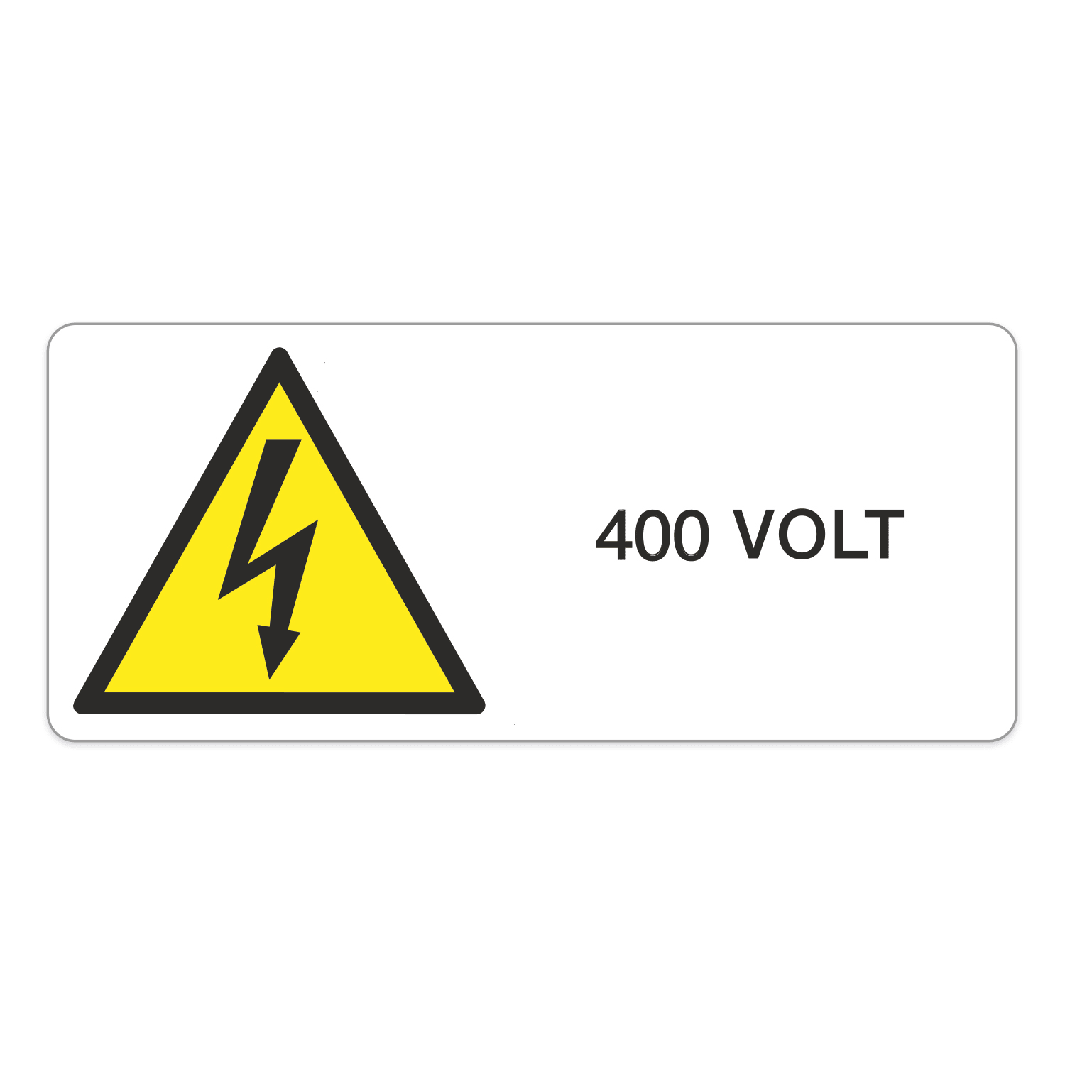 GRAFOPLAST SRL - GRALA13078F1 PERICOLO 400V VINYL AD 280X150 1PZ/FG