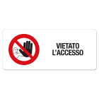 GRAFOPLAST SRL - GRALA46030F1 VIETATO L ACCESSO - Vinyl ad.70x30 18pz/