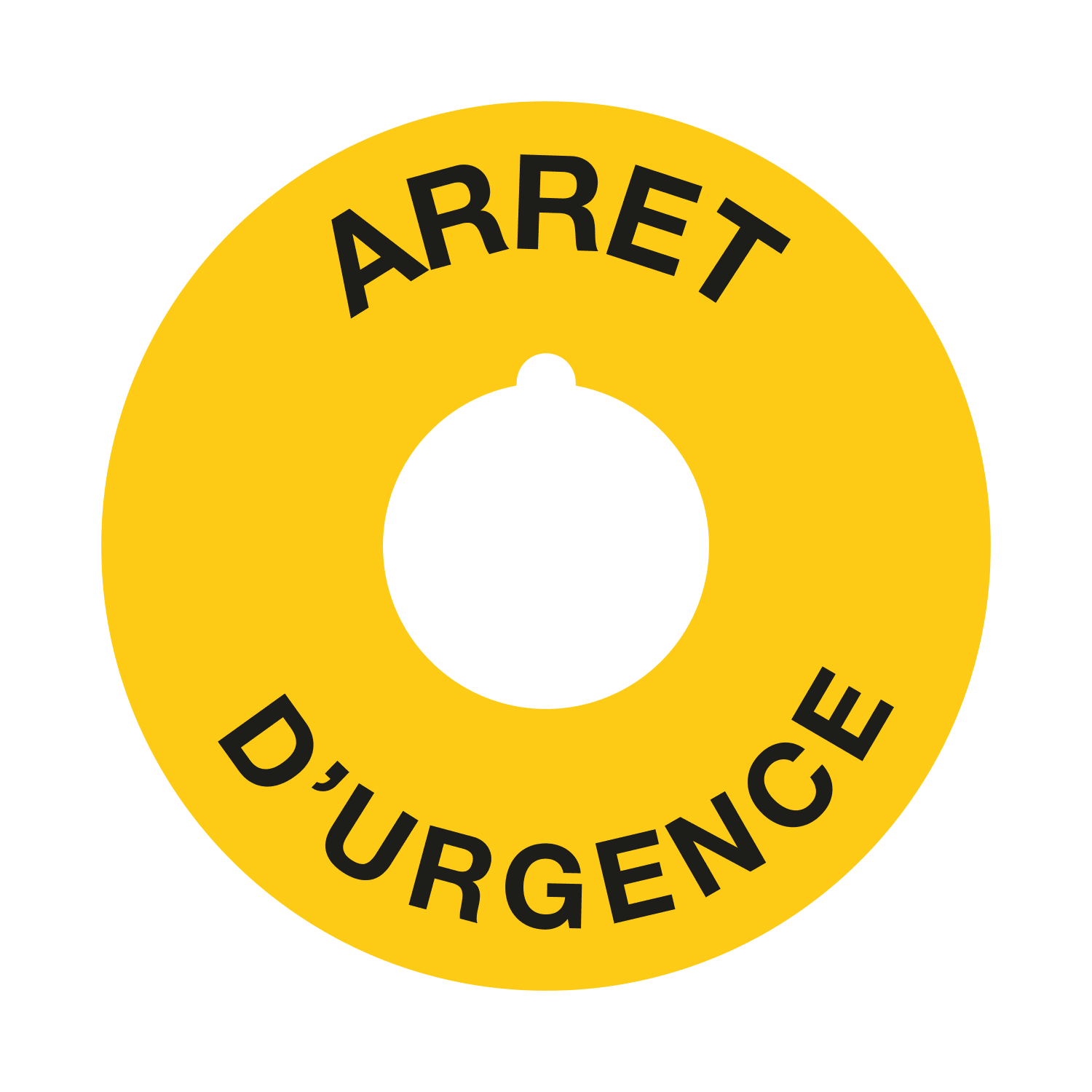 GRAFOPLAST SRL - GRALA50010F1F TONDA ARRET D URGENCE VINYL ADD60 12PZ