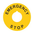 GRAFOPLAST SRL - GRALA50010F1U TONDA EMERGENCY STOP VINYL AD D60 12PZ