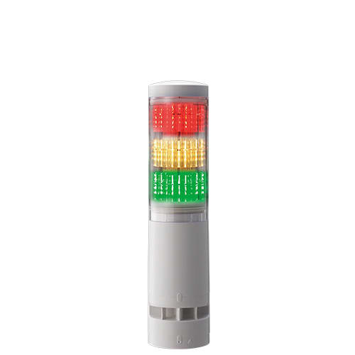 PATLITE EUROPE GMBH - PMHLA6-3DTNWB-RYG Torretta multicolore, bianca 3 moduli, 24VDC, montaggio diretto, buzzer