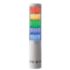 PATLITE EUROPE GMBH - PMHLA6-5DTNWB-RYGBC Torretta multicolore,bianca, 5 moduli, 24VDC, montaggio diretto, buzzer