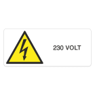 GRAFOPLAST SRL - GRALAX13066F1 PERICOLO 230V POLICARB. AD. 140X60 6PZ/F