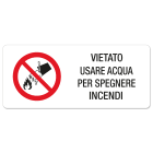 GRAFOPLAST SRL - GRALAX41050F1 VIETATO USARE ACQUA ... PC ADES 105X45 8